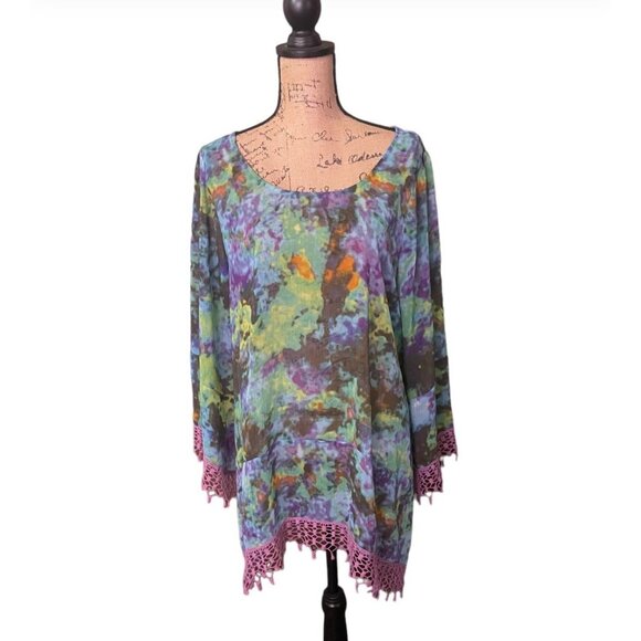 Women Tunic‎ Boho Top - Picture 1 of 8